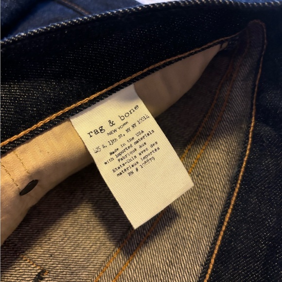 [31] rag & bone Slim 2 Fit Straight Leg Jeans Dark Wash - Picture 5 of 10